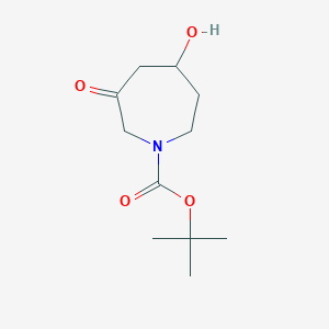 5-Hydroxy-3-oxo-azepane-1-carboxylic acid tert-butyl ester