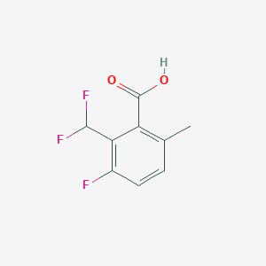 molecular formula C9H7F3O2 B2700501 2-(Difluoromethyl)-3-fluoro-6-methylbenzoic acid CAS No. 2248283-09-0