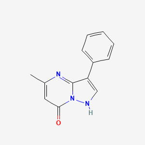 molecular formula C13H11N3O B2700507 5-Methyl-3-phenylpyrazolo[1,5-a]pyrimidin-7-ol CAS No. 58347-54-9