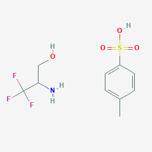molecular formula C10H14F3NO4S B2700513 2-Amino-3,3,3-trifluoropropan-1-ol 4-methylbenzenesulfonate CAS No. 2102410-93-3