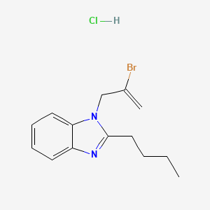 molecular formula C14H18BrClN2 B2700524 1-(2-溴丙-2-烯-1-基)-2-丁基-1H-1,3-苯并二唑 盐酸盐 CAS No. 1052077-09-4