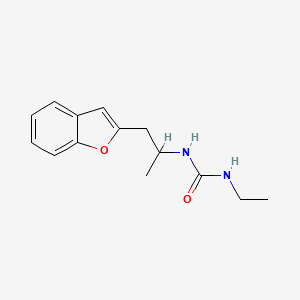molecular formula C14H18N2O2 B2700535 1-(1-(苯并呋喃-2-基)丙基)-3-乙基脲 CAS No. 2034381-13-8
