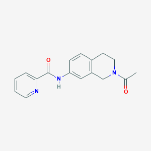 molecular formula C17H17N3O2 B2700543 N-(2-acetyl-1,2,3,4-tetrahydroisoquinolin-7-yl)picolinamide CAS No. 1207022-06-7