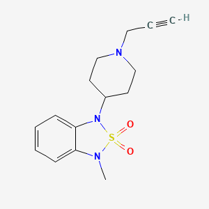 1-Methyl-3-(1-(prop-2-yn-1-yl)piperidin-4-yl)-1,3-dihydrobenzo[c][1,2,5]thiadiazole 2,2-dioxide