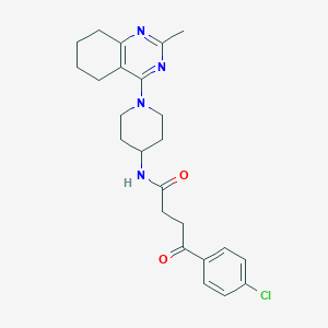 4-(4-chlorophenyl)-N-(1-(2-methyl-5,6,7,8-tetrahydroquinazolin-4-yl)piperidin-4-yl)-4-oxobutanamide
