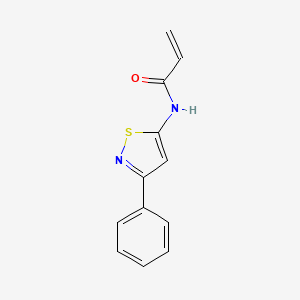 molecular formula C12H10N2OS B2700551 N-(3-Phenyl-1,2-thiazol-5-yl)prop-2-enamide CAS No. 2305537-86-2