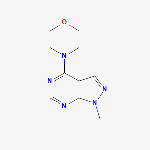 molecular formula C10H13N5O B2700552 1-Methyl-4-morpholin-4-yl-1H-pyrazolo[3,4-d]pyrimidine CAS No. 679785-14-9