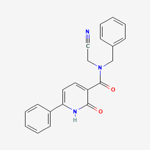 N-benzyl-N-(cyanomethyl)-2-oxo-6-phenyl-1,2-dihydropyridine-3-carboxamide