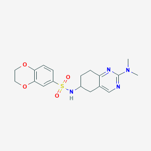 N-[2-(dimethylamino)-5,6,7,8-tetrahydroquinazolin-6-yl]-2,3-dihydro-1,4-benzodioxine-6-sulfonamide