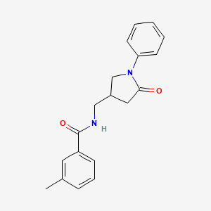 3-methyl-N-((5-oxo-1-phenylpyrrolidin-3-yl)methyl)benzamide