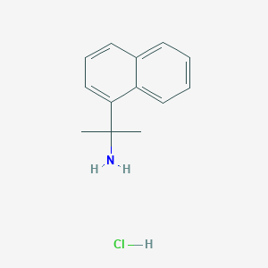 molecular formula C13H16ClN B2700594 2-(Naphthalen-1-yl)propan-2-amine hydrochloride CAS No. 141983-61-1; 149854-37-5