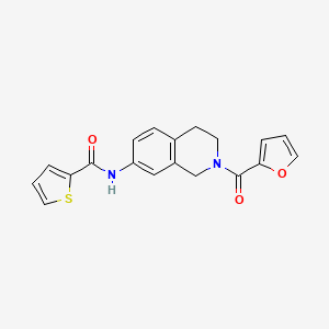 N-(2-(furan-2-carbonyl)-1,2,3,4-tetrahydroisoquinolin-7-yl)thiophene-2-carboxamide