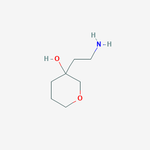 3-(2-Aminoethyl)oxan-3-ol