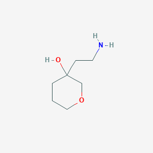 molecular formula C7H15NO2 B2700605 3-(2-氨基乙基)氧杂环戊-3-醇 CAS No. 1368388-28-6