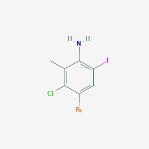 4-Bromo-3-chloro-6-iodo-2-methylaniline