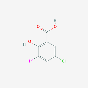molecular formula C7H4ClIO3 B2700639 5-氯-2-羟基-3-碘苯甲酸 CAS No. 4068-57-9