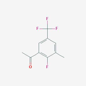 molecular formula C10H8F4O B2700644 2'-氟-3'-甲基-5'-(三氟甲基)苯乙酮 CAS No. 2055275-11-9