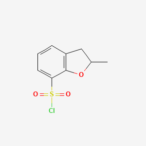 molecular formula C9H9ClO3S B2700667 2-Methyl-2,3-dihydro-1-benzofuran-7-sulfonyl chloride CAS No. 1781955-21-2