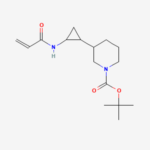 Tert-butyl 3-[2-(prop-2-enoylamino)cyclopropyl]piperidine-1-carboxylate