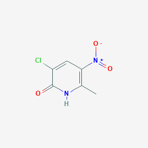 molecular formula C6H5ClN2O3 B2700670 3-Chloro-6-methyl-5-nitropyridin-2(1H)-one CAS No. 1817828-97-9