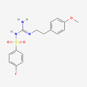 1-(4-Fluorophenyl)sulfonyl-2-[2-(4-methoxyphenyl)ethyl]guanidine