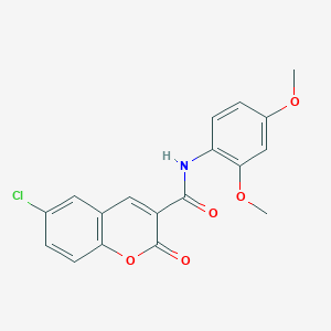 6-chloro-N-(2,4-dimethoxyphenyl)-2-oxo-2H-chromene-3-carboxamide