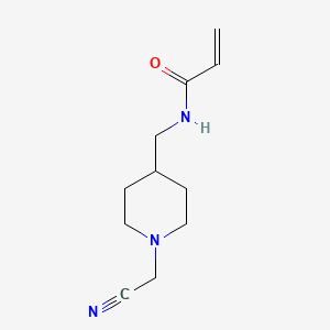 N-{[1-(cyanomethyl)piperidin-4-yl]methyl}prop-2-enamide