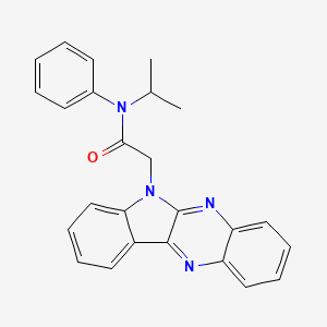 molecular formula C25H22N4O B2700692 2-(6H-indolo[2,3-b]quinoxalin-6-yl)-N-isopropyl-N-phenylacetamide CAS No. 327061-48-3