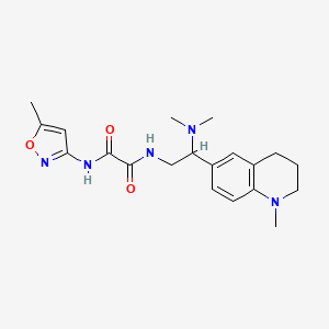 N'-[2-(dimethylamino)-2-(1-methyl-1,2,3,4-tetrahydroquinolin-6-yl)ethyl]-N-(5-methyl-1,2-oxazol-3-yl)ethanediamide