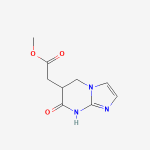 Methyl 2-(7-oxo-6,8-dihydro-5H-imidazo[1,2-a]pyrimidin-6-yl)acetate