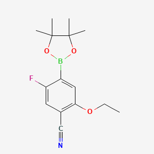 2-Ethoxy-5-fluoro-4-(tetramethyl-1,3,2-dioxaborolan-2-YL)benzonitrile