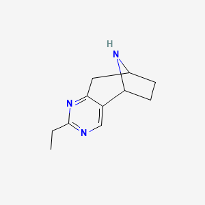 molecular formula C11H15N3 B2700718 5-Ethyl-4,6,12-triazatricyclo[7.2.1.0,2,7]dodeca-2(7),3,5-triene CAS No. 1890489-21-0