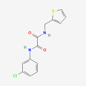 molecular formula C13H11ClN2O2S B2700724 N'-(3-chlorophenyl)-N-(thiophen-2-ylmethyl)oxamide CAS No. 898348-47-5