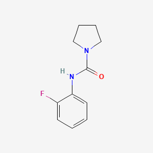 molecular formula C11H13FN2O B2700725 N-(2-fluorophenyl)pyrrolidine-1-carboxamide CAS No. 853750-82-0