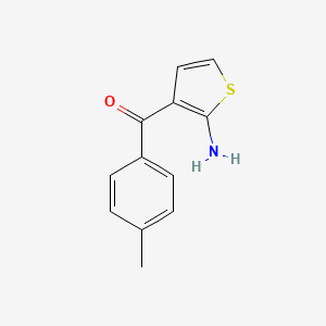 molecular formula C12H11NOS B2700729 (2-氨基噻吩-3-基)(对甲苯基)甲酮 CAS No. 436093-35-5