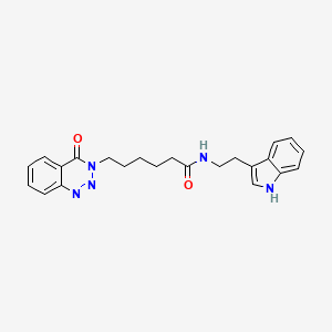 N-[2-(1H-indol-3-yl)ethyl]-6-(4-oxo-1,2,3-benzotriazin-3(4H)-yl)hexanamide