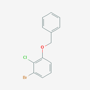molecular formula C13H10BrClO B2700734 1-(Benzyloxy)-3-bromo-2-chlorobenzene CAS No. 1820618-45-8