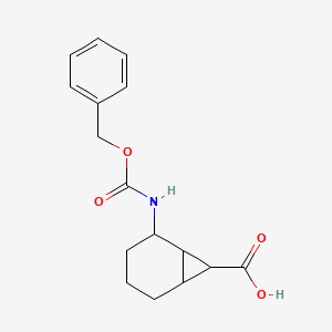 molecular formula C16H19NO4 B2700737 2-(Phenylmethoxycarbonylamino)bicyclo[4.1.0]heptane-7-carboxylic acid CAS No. 2287323-44-6