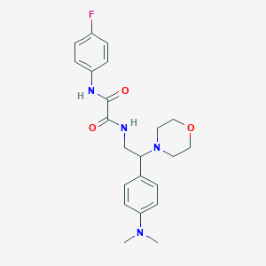 N1-(2-(4-(dimethylamino)phenyl)-2-morpholinoethyl)-N2-(4-fluorophenyl)oxalamide
