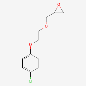 molecular formula C11H13ClO3 B2700756 2-{[2-(4-Chlorophenoxy)ethoxy]methyl}oxirane CAS No. 540760-62-1