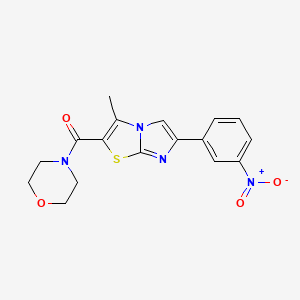 (3-Methyl-6-(3-nitrophenyl)imidazo[2,1-b]thiazol-2-yl)(morpholino)methanone