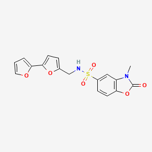 N-({[2,2'-bifuran]-5-yl}methyl)-3-methyl-2-oxo-2,3-dihydro-1,3-benzoxazole-5-sulfonamide