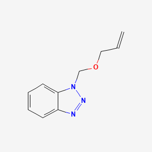 molecular formula C10H11N3O B2700796 1-(Prop-2-enoxymethyl)benzotriazole CAS No. 681455-41-4