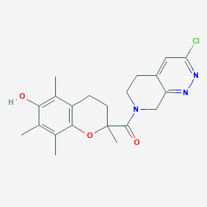 (3-Chloro-6,8-dihydro-5H-pyrido[3,4-c]pyridazin-7-yl)-(6-hydroxy-2,5,7,8-tetramethyl-3,4-dihydrochromen-2-yl)methanone