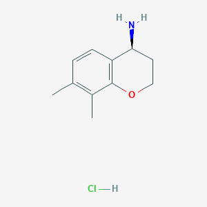 molecular formula C11H16ClNO B2700824 (S)-7,8-二甲基色满-4-胺 盐酸盐 CAS No. 2193051-98-6