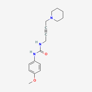 1-(4-Methoxyphenyl)-3-(4-(piperidin-1-yl)but-2-yn-1-yl)urea