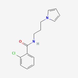 N-(3-(1H-pyrrol-1-yl)propyl)-2-chlorobenzamide