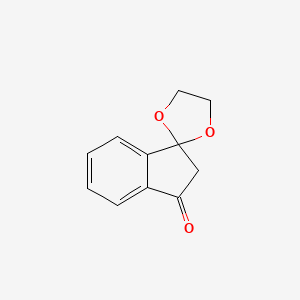 molecular formula C11H10O3 B2700859 螺[1,3-二氧杂环戊烷-2,1'-[1H]茚]-3'(2'H)-酮 CAS No. 18539-93-0
