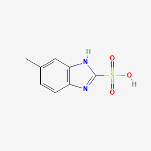 molecular formula C8H8N2O3S B2700860 5-methyl-1H-benzimidazole-2-sulfonic acid CAS No. 106135-27-7