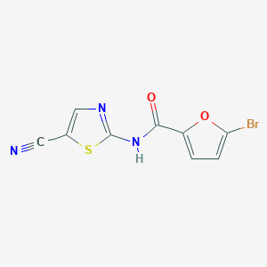 molecular formula C9H4BrN3O2S B2700876 5-bromo-N-(5-cyano-1,3-thiazol-2-yl)furan-2-carboxamide CAS No. 1251576-61-0